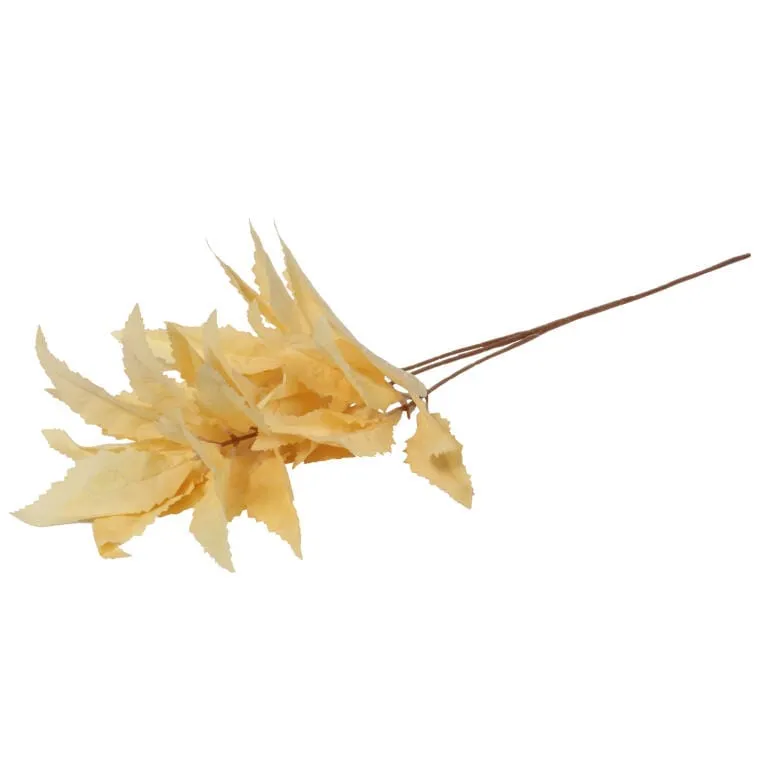 Gałązka Sztucznych Liści 87 cm - Kremowa