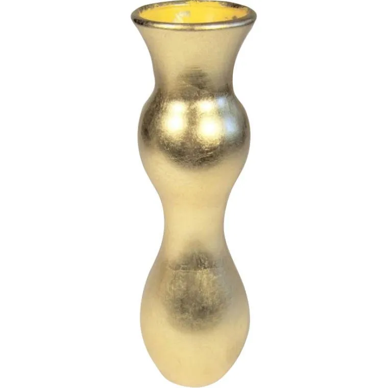 Wazon Ceramiczny O Wysokości 30 cm I Średnicy 9 cm - Złoty