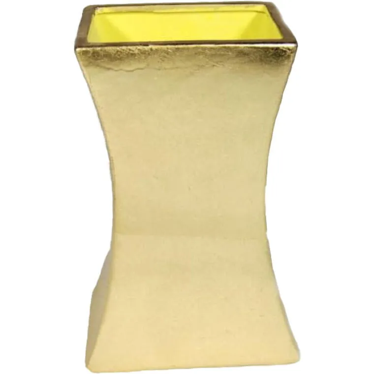 Wazon Ceramiczny Zwężany - Złoty