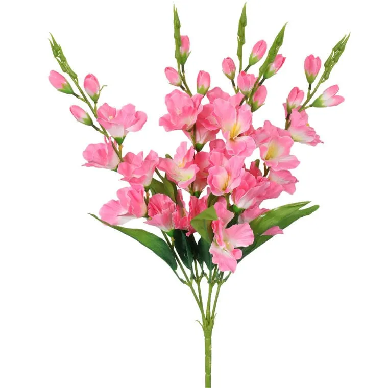 Bukiet 5 Jasno Różowych Gladioli