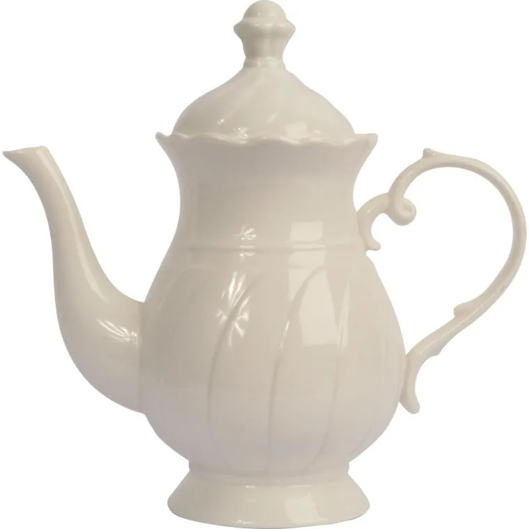Dzbanek Ceramiczny Do Herbaty W Kolorze Białym 25 cm
