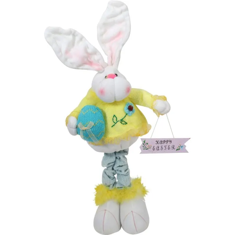 Wielkanocny Zając Pluszowy Z Jajkiem - Dekoracja Stołu, 50 cm