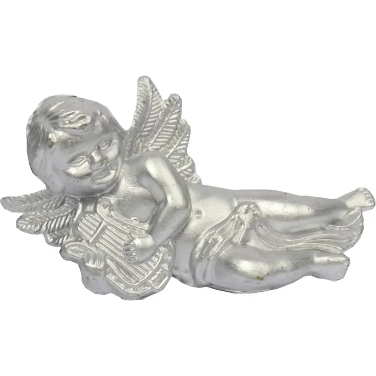 Komplet 3 Srebrnych Aniołów Do Zawieszenia O Wysokości 9 cm