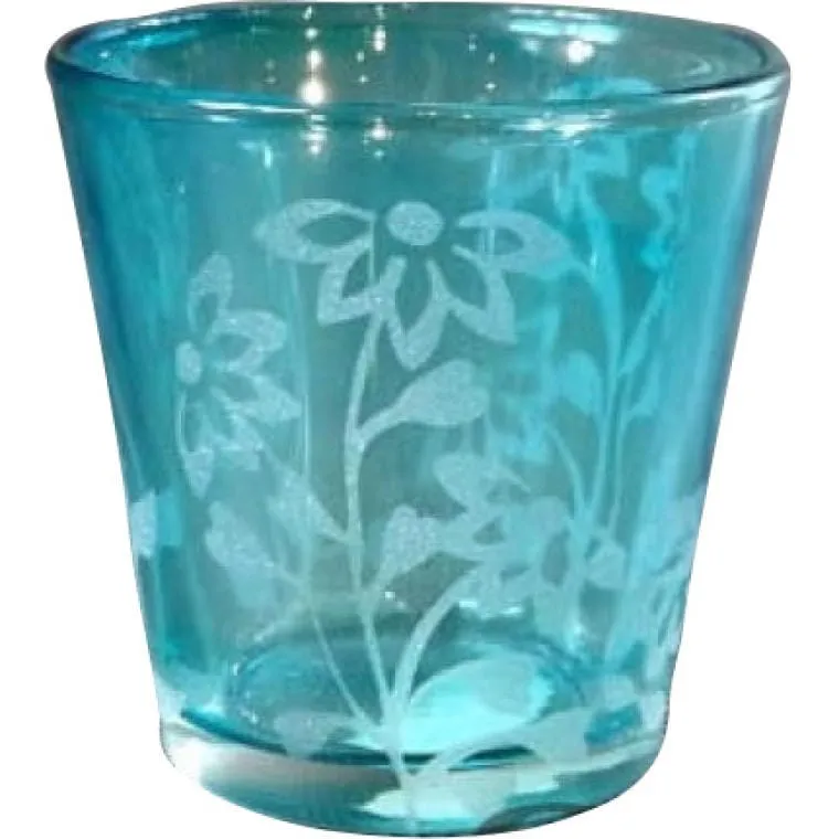 Świecznik 6 cm - Niebieski
