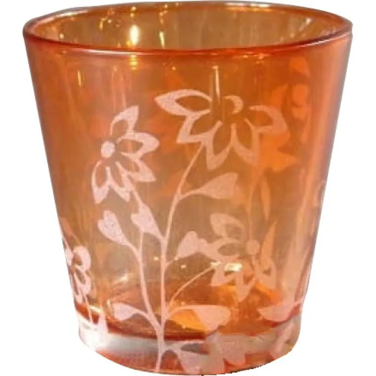 Świecznik 6 cm - Pomarańczowy