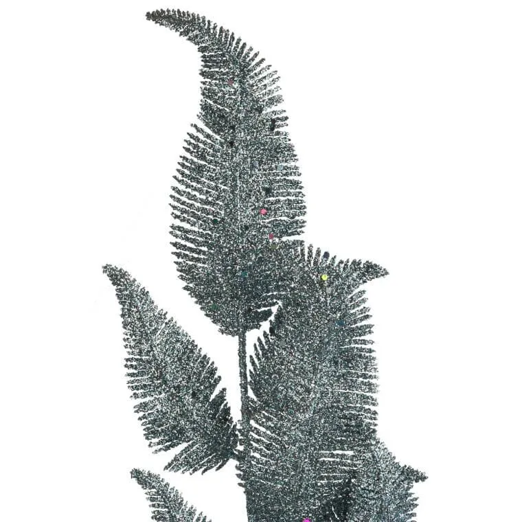 Gałązka Brokatowa 78 cm - Niebieska