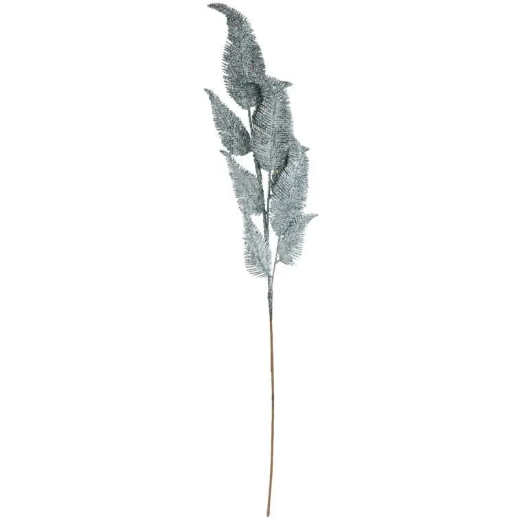 Gałązka Brokatowa 78 cm - Niebieska