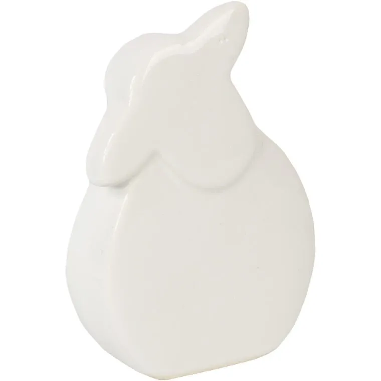 Baranek Wielkanocny Z Białej Ceramiki - Elegancka Dekoracja Świąteczna 10cm