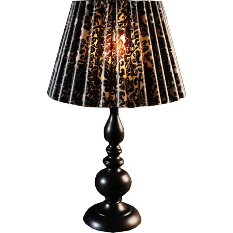 Lampa Stojąca (Metal) Z Czarnym Plastikowym Abażurem - Czarna