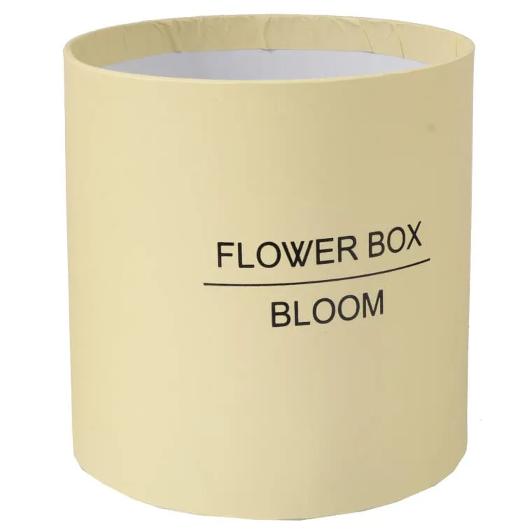 Flower Box Pudełko Na Kwiaty Prezent Dekoracje Średni - Kremowy