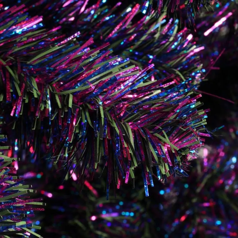 Efekt Fluo Choinka W Kolorze Zieleni I Fioletu 150 cm - Wyłącznie Do Użytku Wewnętrznego
