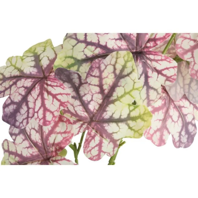 Caladium Gałązka Liści Ozdobnych 82 cm Kolor - Fioletowy