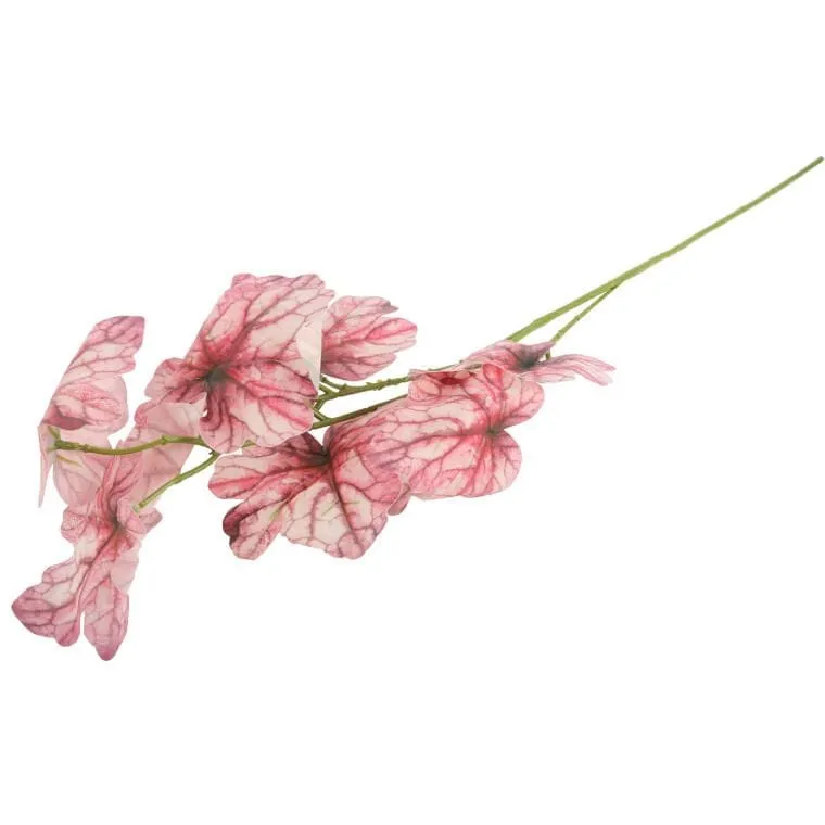 Caladium Gałązka Liści Ozdobnych 82 cm Kolor - Różowy