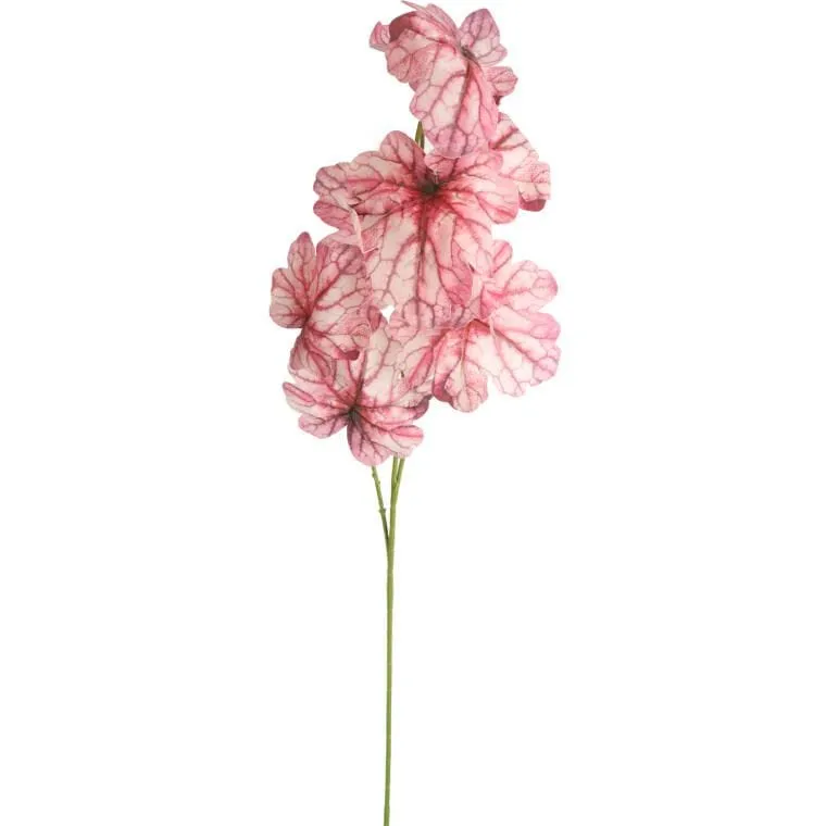 Caladium Gałązka Liści Ozdobnych 82 cm Kolor - Różowy