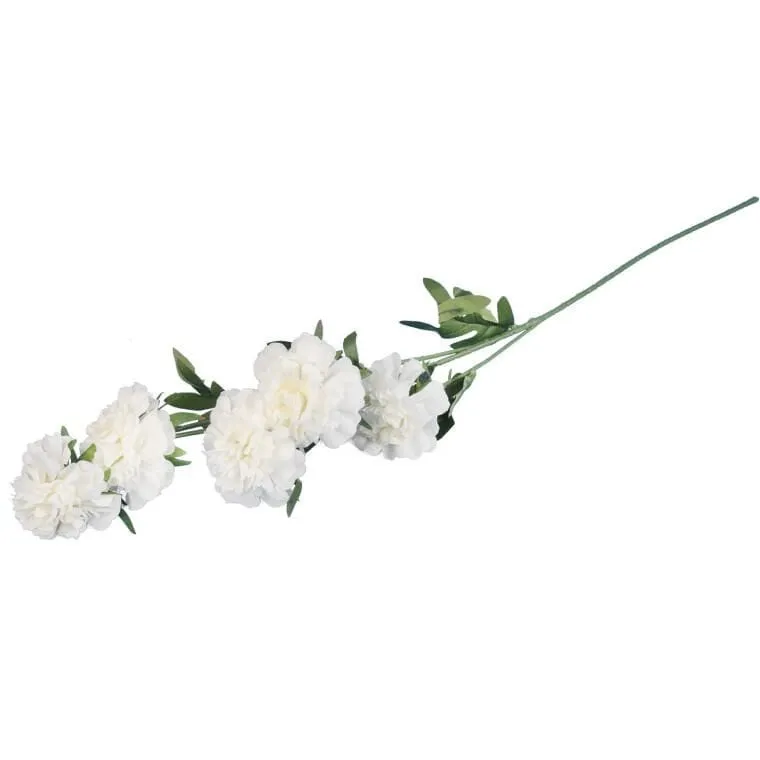Gałązka 5 Piwonii 76 cm Kolor - Biały