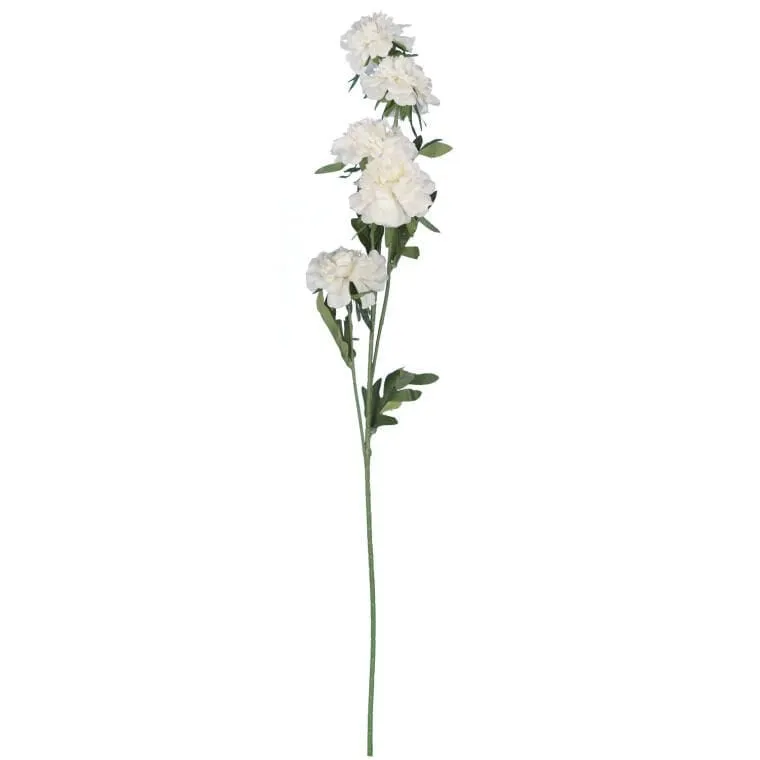 Gałązka 5 Piwonii 76 cm Kolor - Biały