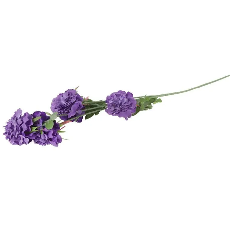 Gałązka 5 Piwonii 76 cm Kolor - Fioletowy