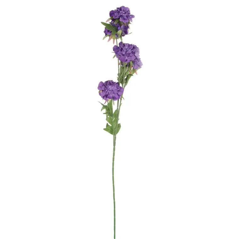 Gałązka 5 Piwonii 76 cm Kolor - Fioletowy