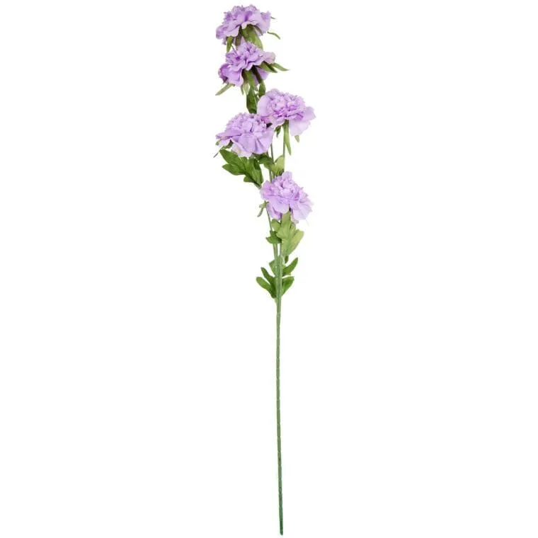Gałązka 5 Piwonii 76 cm Kolor Jasny Fiolet