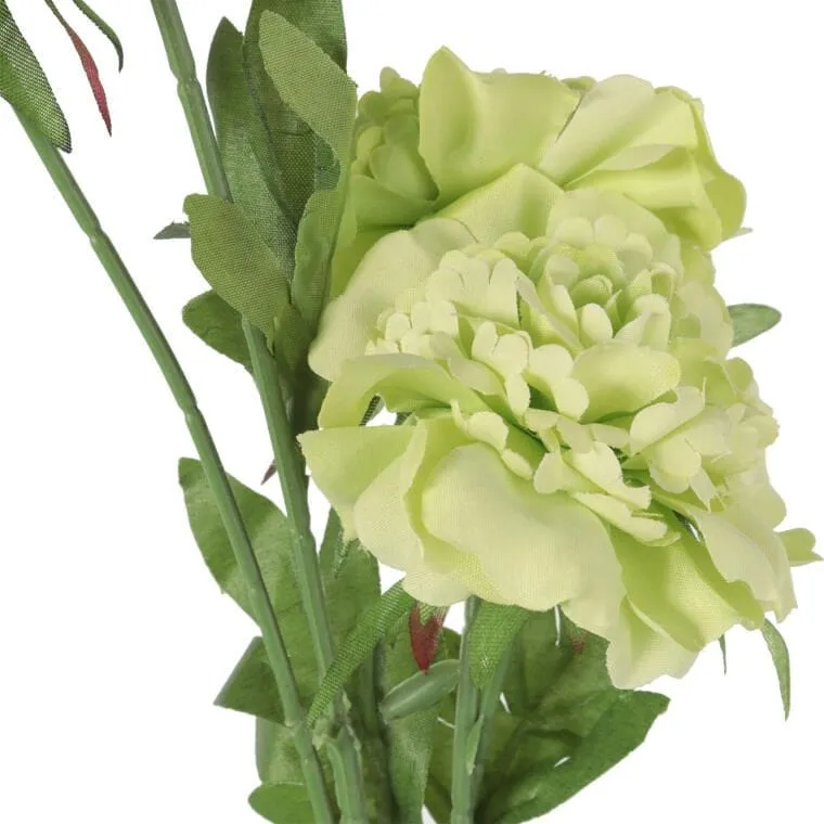 Gałązka 5 Piwonii 76 cm Kolor Jasny - Zielony