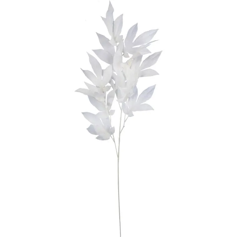 Liść Gałązka Potrójna 95cm - Biały