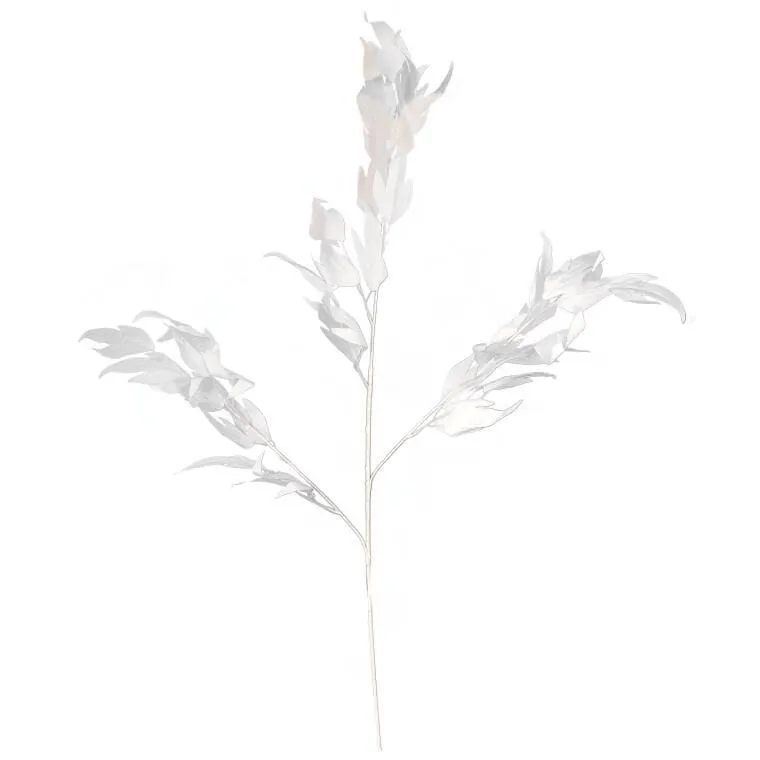 Biały Sztuczny Liść Dekoracyjny 95 cm - Realistyczny I Elegancki