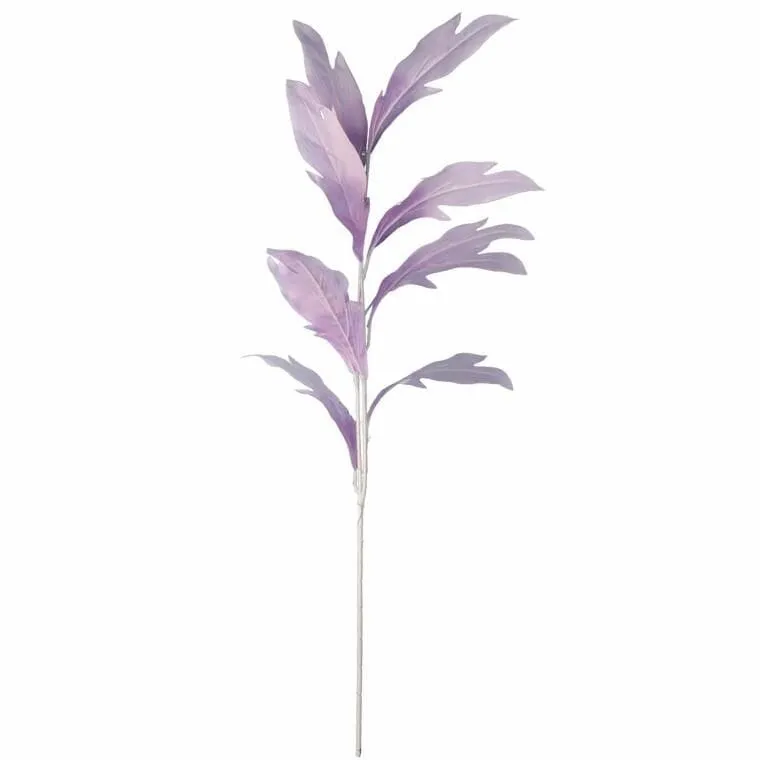 Gałązka Liści Ozdobnych 112 cm Kolor - Fioletowy