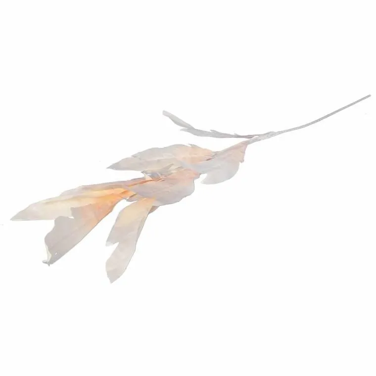 Gałązka Liści Ozdobnych 112 cm Kolor - Kremowy