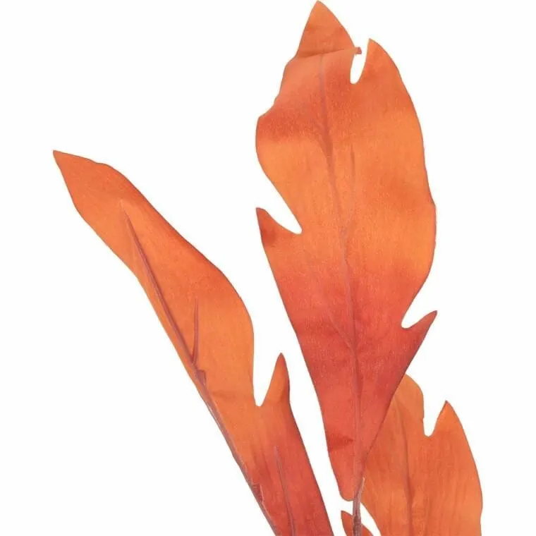 Gałązka Liści Ozdobnych 112 cm Kolor - Pomarańczowy