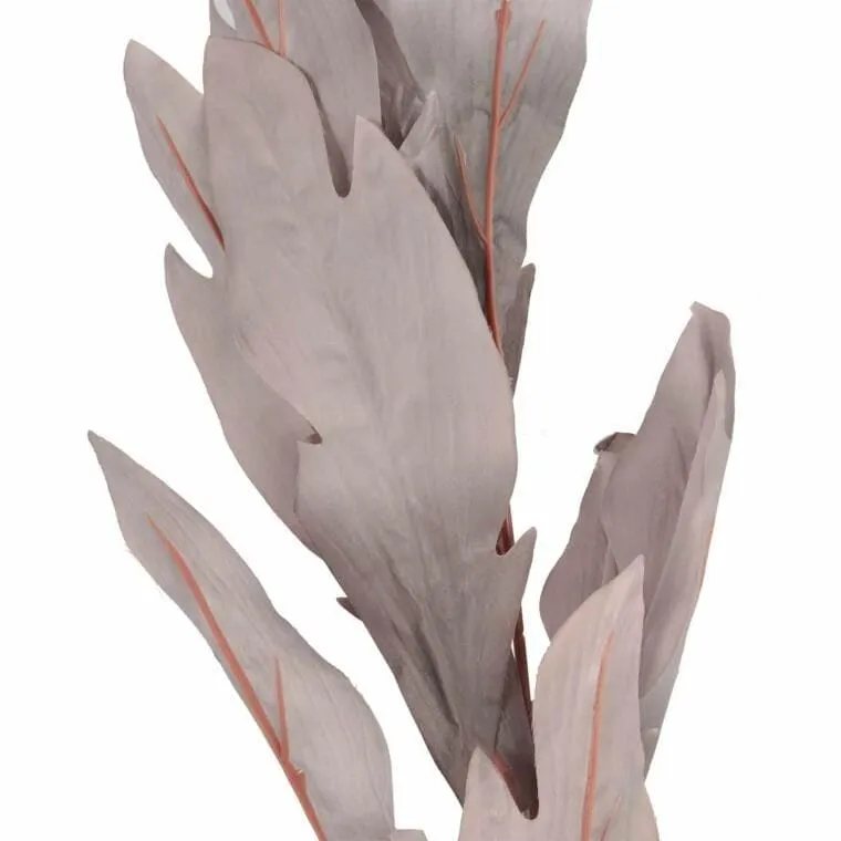 Gałązka Liści Ozdobnych 112 cm Kolor - Szary