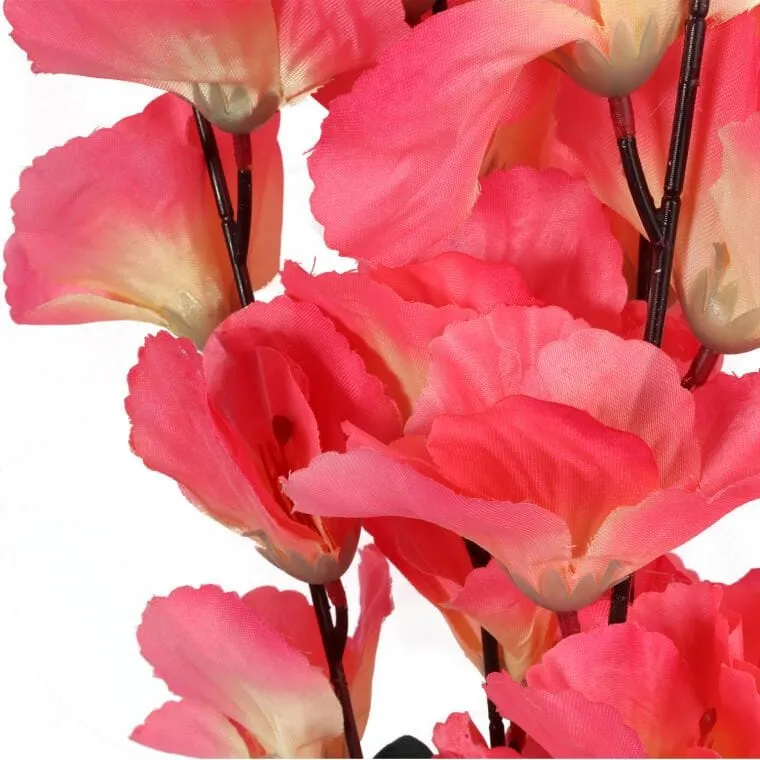 Sztuczny Bukiet 5 Jasnoróżowych Gladioli - Realistyczne Kwiaty Dekoracyjne, Wysokość 65 cm