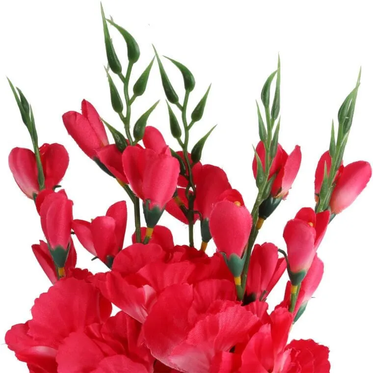 Bukiet Szlachetnych Gladioli W Kolorze Różowym – Sztuczne Kwiaty O Naturalnym Wyglądzie, 65cm