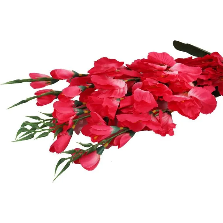 Bukiet Szlachetnych Gladioli W Kolorze Różowym – Sztuczne Kwiaty O Naturalnym Wyglądzie, 65cm