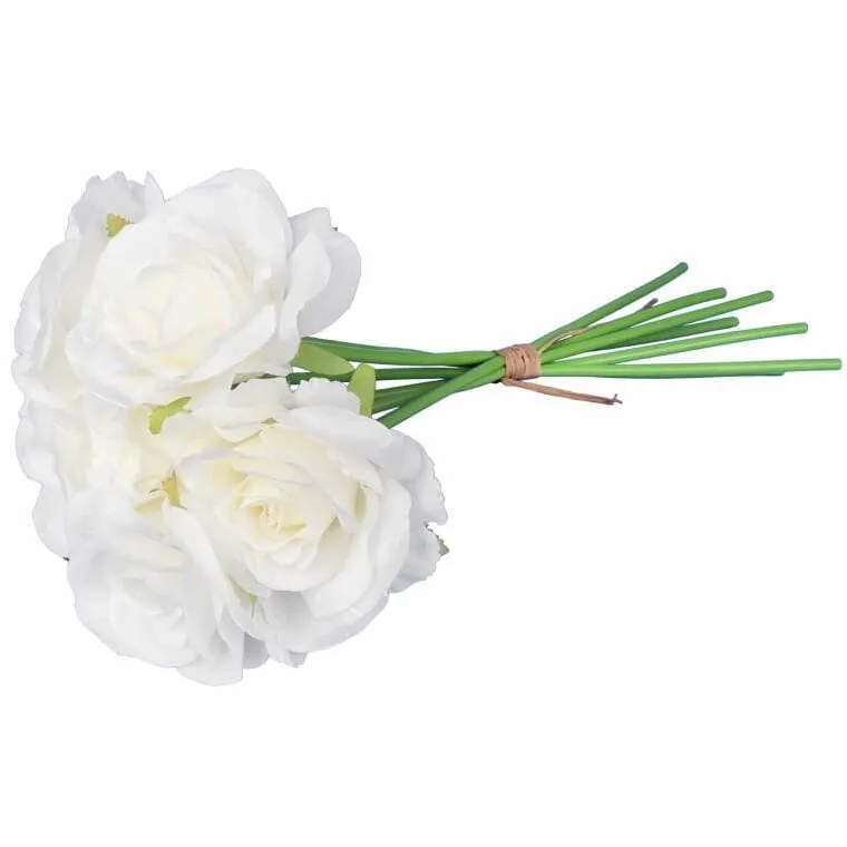 Bukiet 7 Róż 37 cm Kolor - Biały