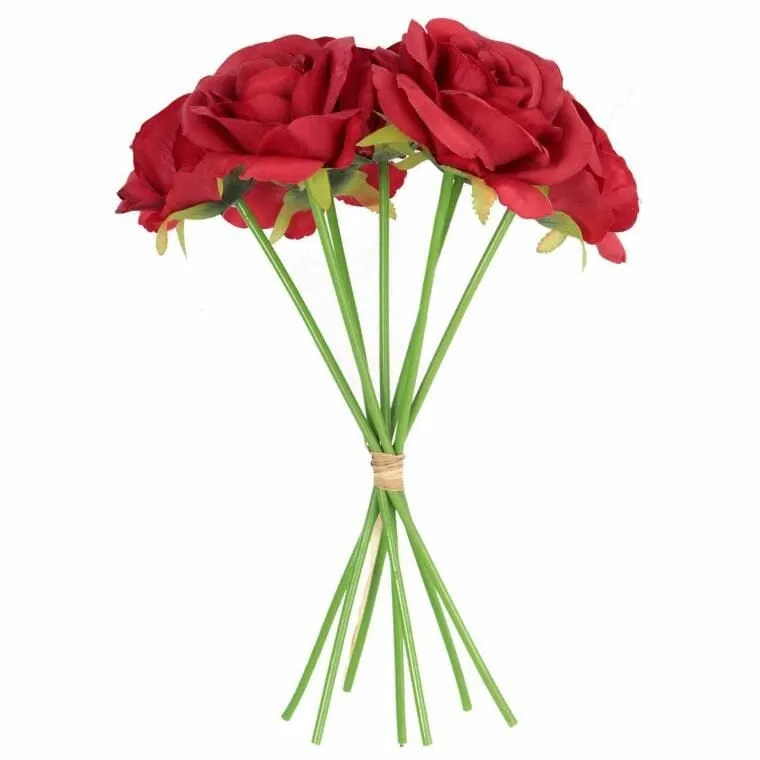 Bukiet 7 Róż 37 cm Kolor - Czerwony