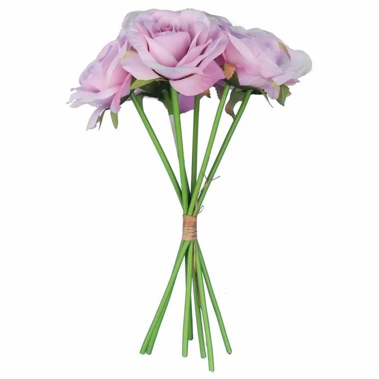 Bukiet 7 Róż 37 cm Kolor Jasny Fiolet