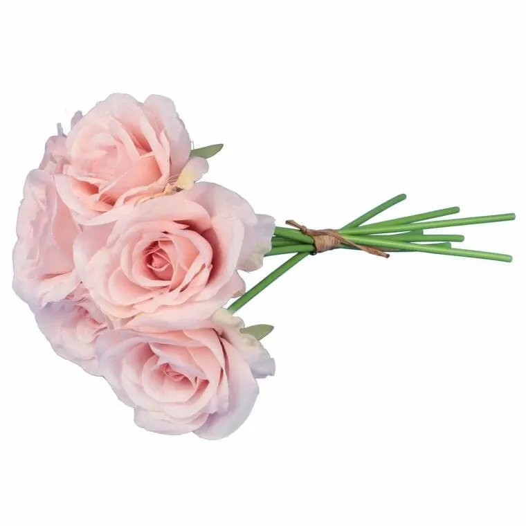 Bukiet 7 Róż 37 cm Kolor Jasny Róż