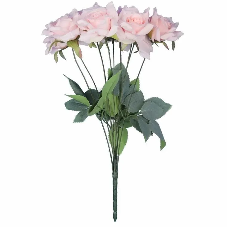 Bukiet 9 Róż 48 cm Kolor Jasny Róż