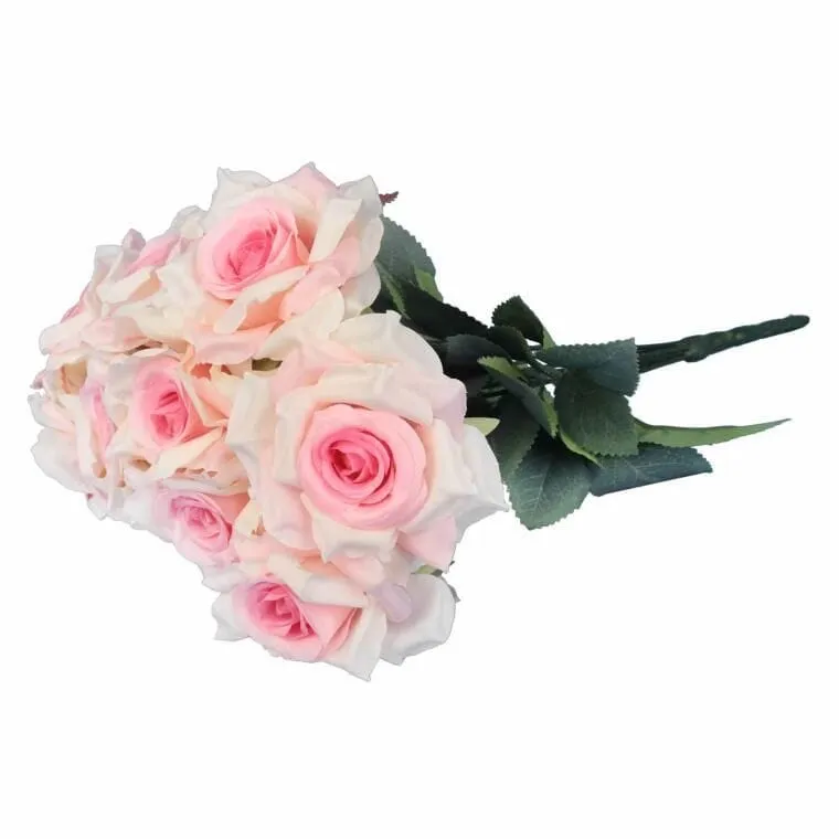 Bukiet 9 Róż 48 cm Kolor - Różowy