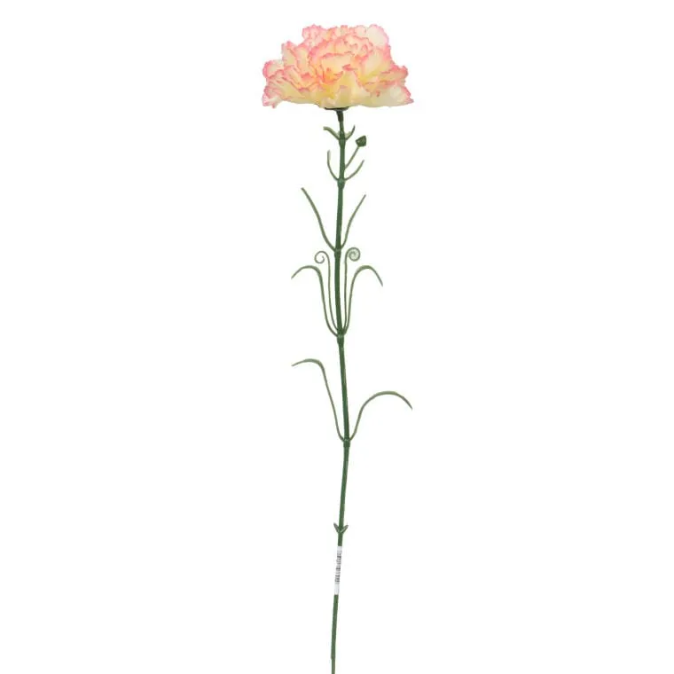 Goździk Sztuczny Cieniowany 50 cm - Żółto-Różowy