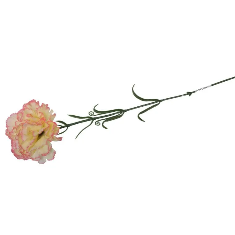 Goździk Sztuczny Cieniowany 50 cm - Żółto-Różowy