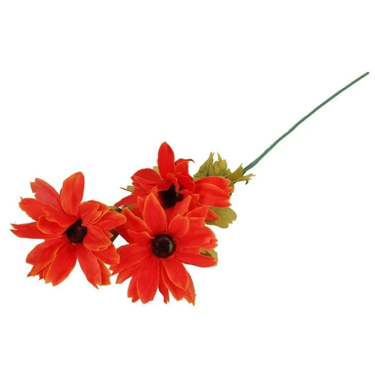 Gałązka Margaretek W Jesiennych Odcieniach 60 cm