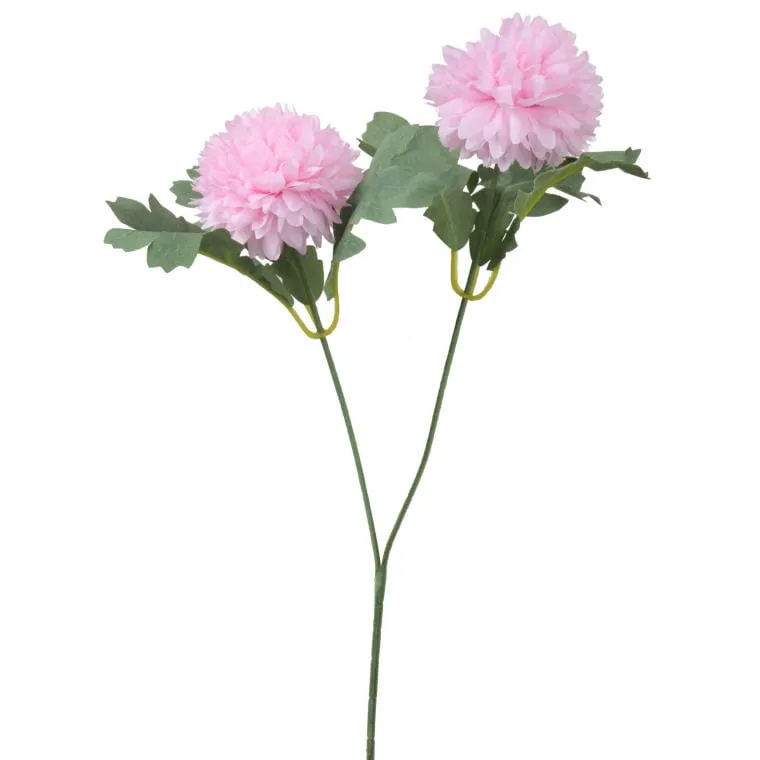Sztuczna Gałązka Podwójnego Czosnku W Kolorze Różowym 57cm