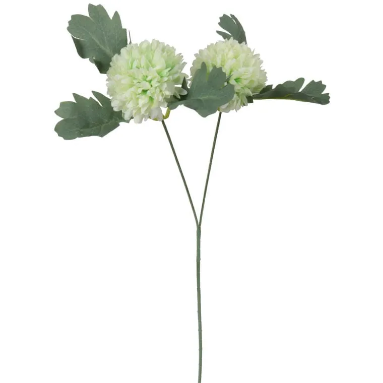 Sztuczna Gałązka Podwójnego Czosnku W Kolorze Zielonym O Długości 57 cm
