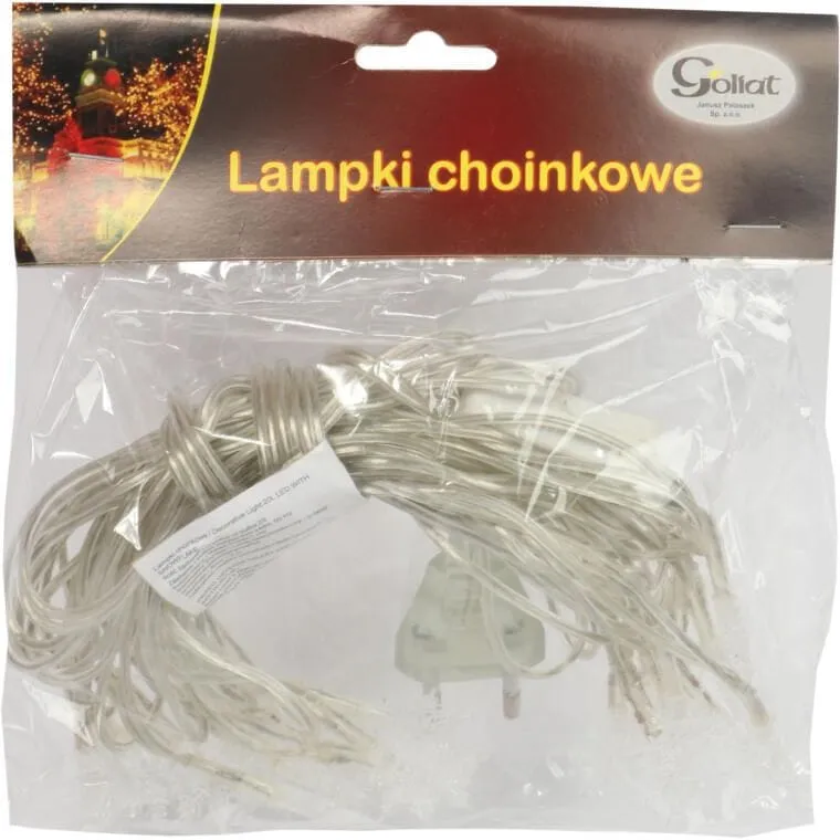 Lampki Dekoracyjne Motylki 20 LED Na Przezroczystym Przewodzie - Białe