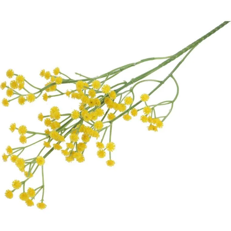 Gałązka Gipsówki 60 cm Do Kompozycji Kwiatowych - Żółta
