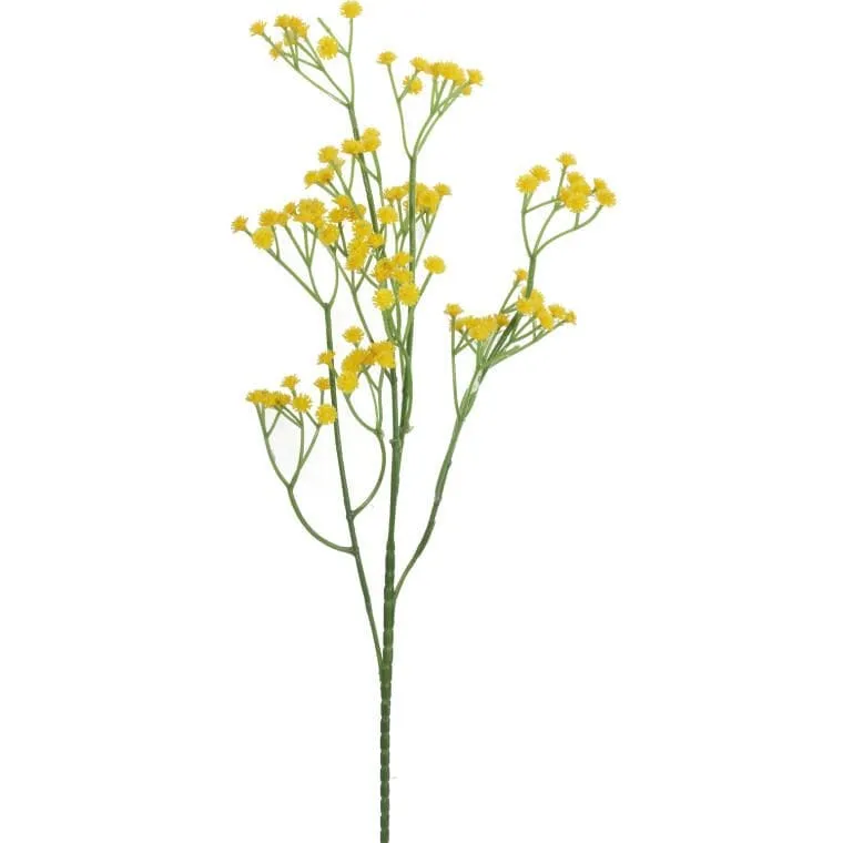Gałązka Gipsówki 60 cm Do Kompozycji Kwiatowych - Żółta