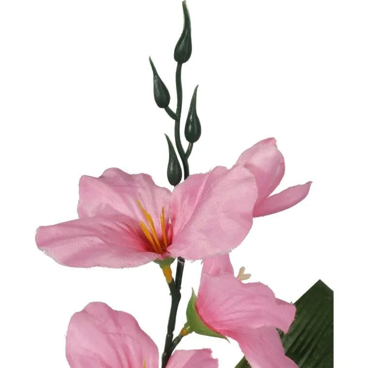 Sztuczny Kwiat Gladiola W Jasnoróżowym Kolorze, 54 cm