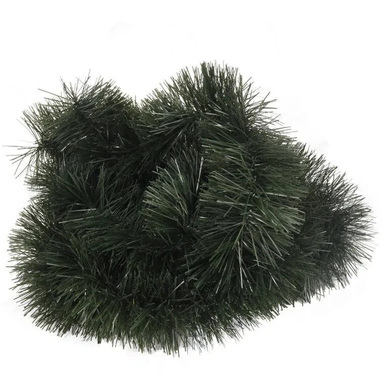 Zielony Łańcuch Choinkowy, Średnica 10 cm, Długość 2,8 m, Ciemno Zielony, Polski