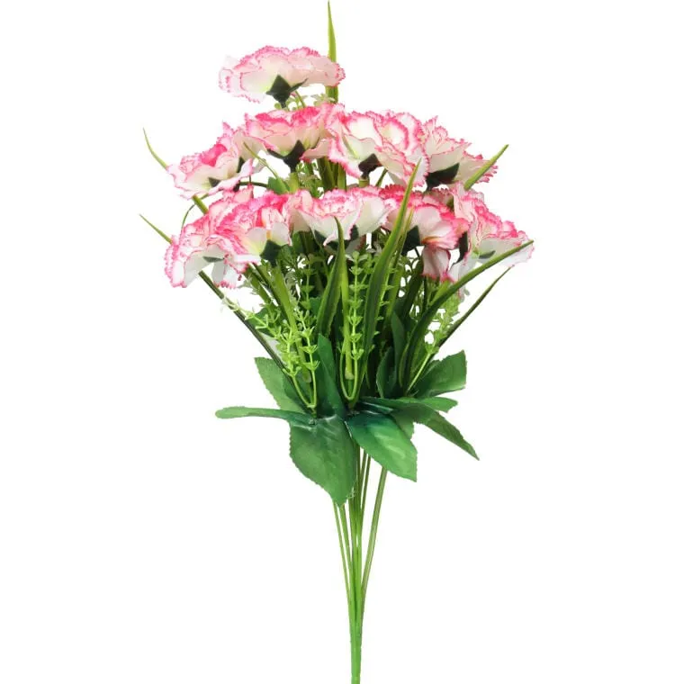 Bukiet 12 Jasno-Różowych Goździków Wielkości 45 cm